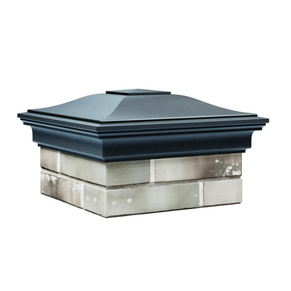 Колпак Zking Монблан Серый на столб 1.5х1.5 еврокирпича 0.7НФ (355х355мм) в Зеленокумске фото