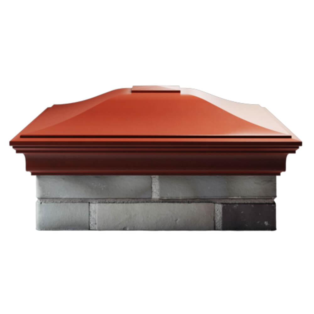 Колпак Zking Монблан Красный на столб 2х2 кирпича (515х515мм) в Зеленокумске фото