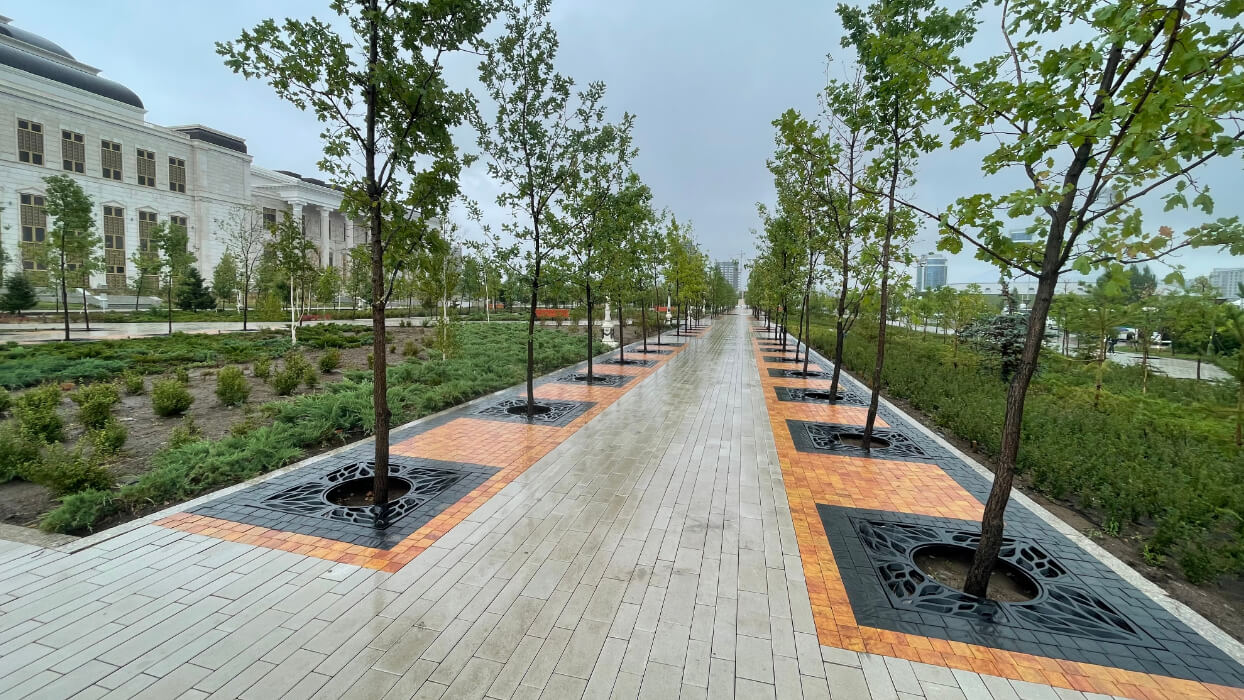 Приствольная решетка для дерева ZKING CRUST 1.2х1.2м Черная в Зеленокумске фото