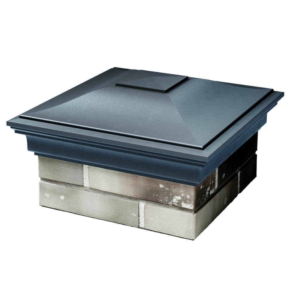 Колпак Zking Монблан Серый на столб 1.5х1.5 кирпича (385х385мм) в Зеленокумске фото