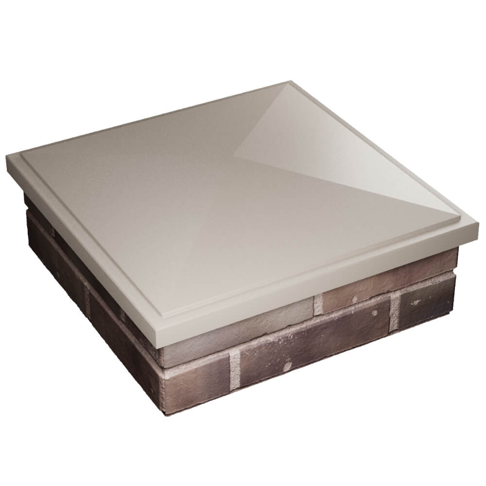 Колпак Zking БонаМоно Бежевый на столб 2х2 кирпича (515х515, 530х530мм) в Зеленокумске фото