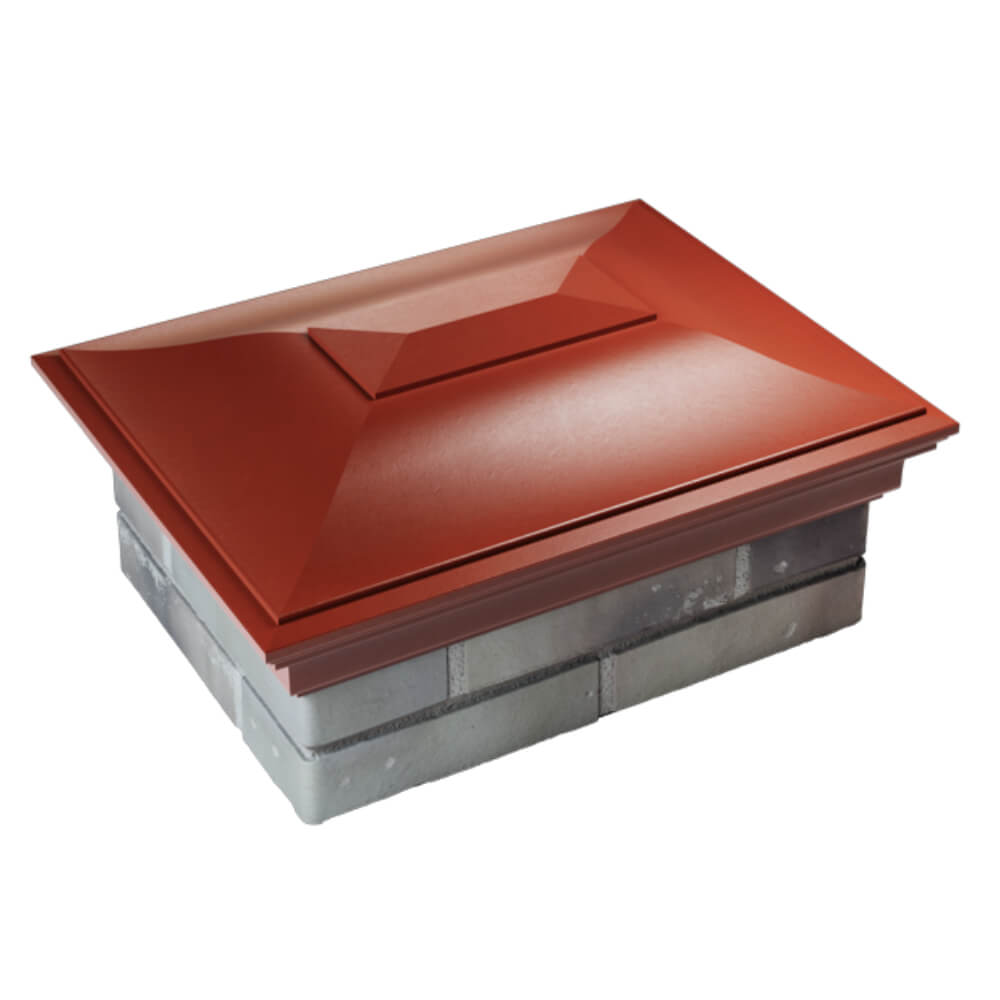 Колпак Zking Монблан Красный на столб 2х1.5 кирпича (515х385мм) Зеленокумск фото