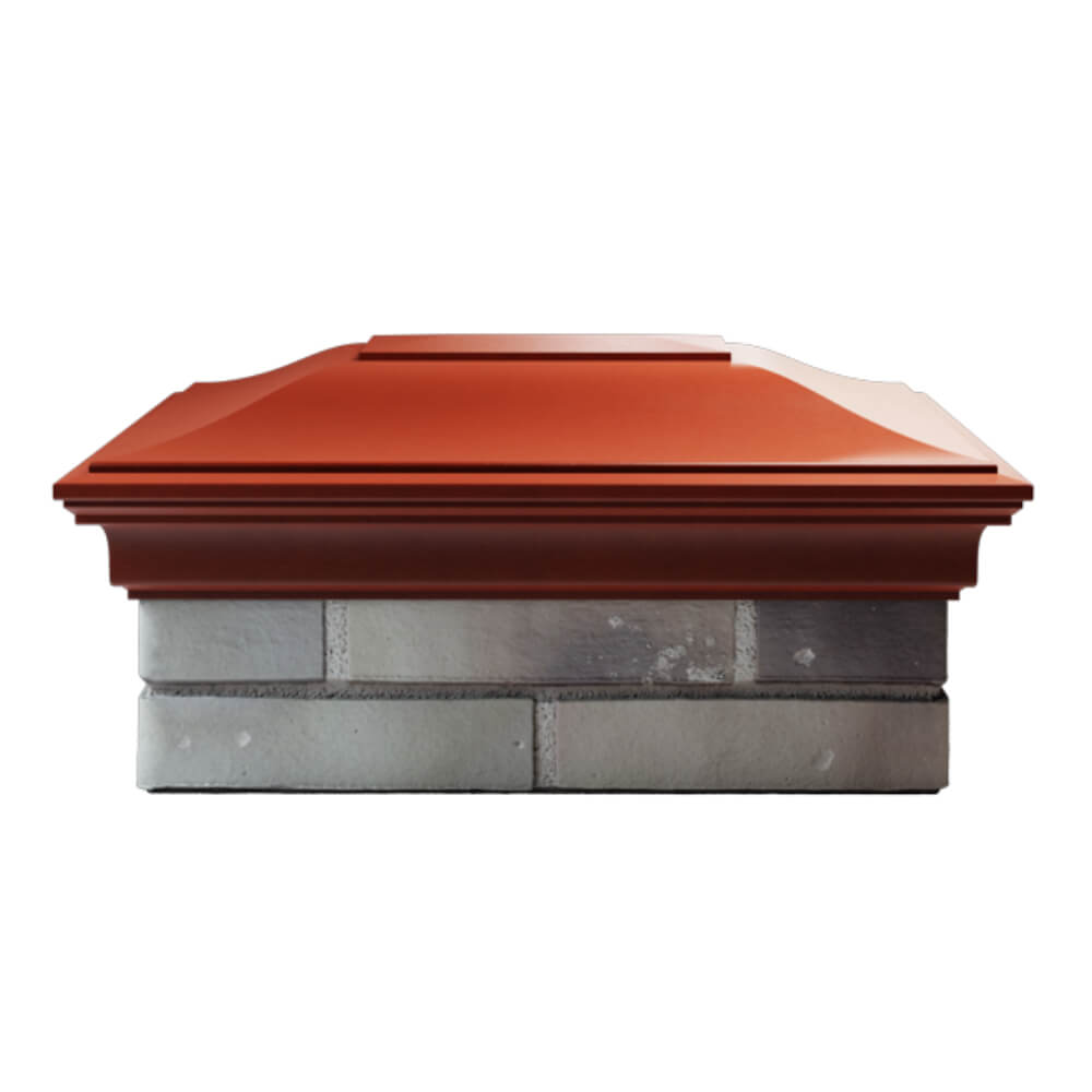 Колпак Zking Монблан Красный на столб 2х1.5 кирпича (515х385мм) в Зеленокумске фото
