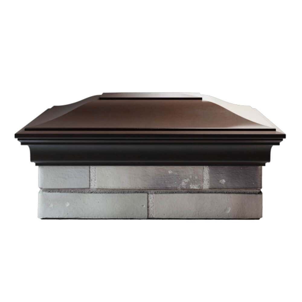 Колпак Zking Монблан Коричневый на столб 2х1.5 кирпича (515х385мм) в Зеленокумске фото