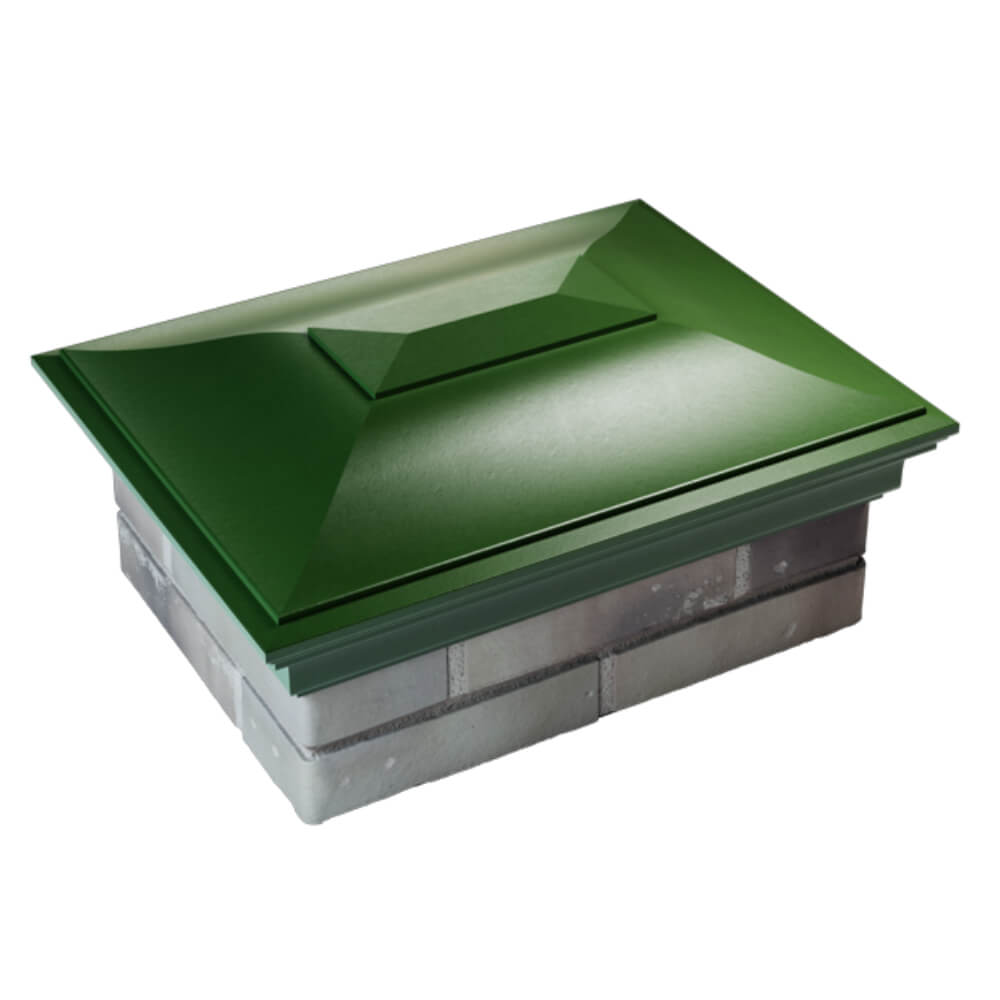 Колпак Zking Монблан Зеленый на столб 2х1.5 кирпича (515х385мм) Зеленокумск фото