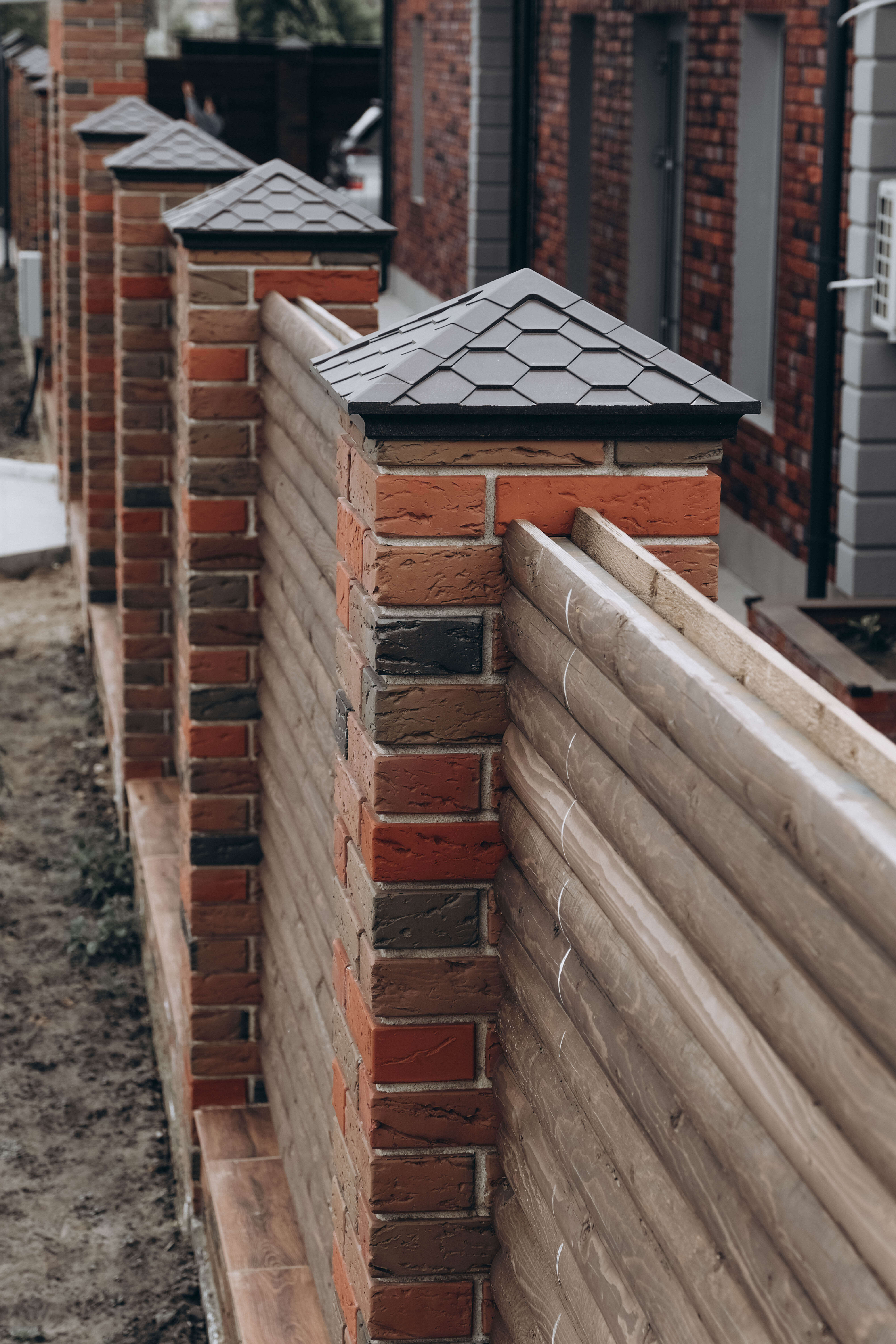 Колпак Zking Эверест Коричневый на столб 1.5х1.5 кирпича (390х390мм) в Зеленокумске фото