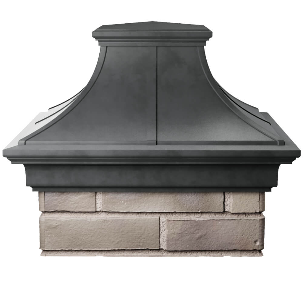 Колпак Zking Монблан Премиум Серый на столб 1.5х1.5 кирпича (385х385мм) Зеленокумск фото