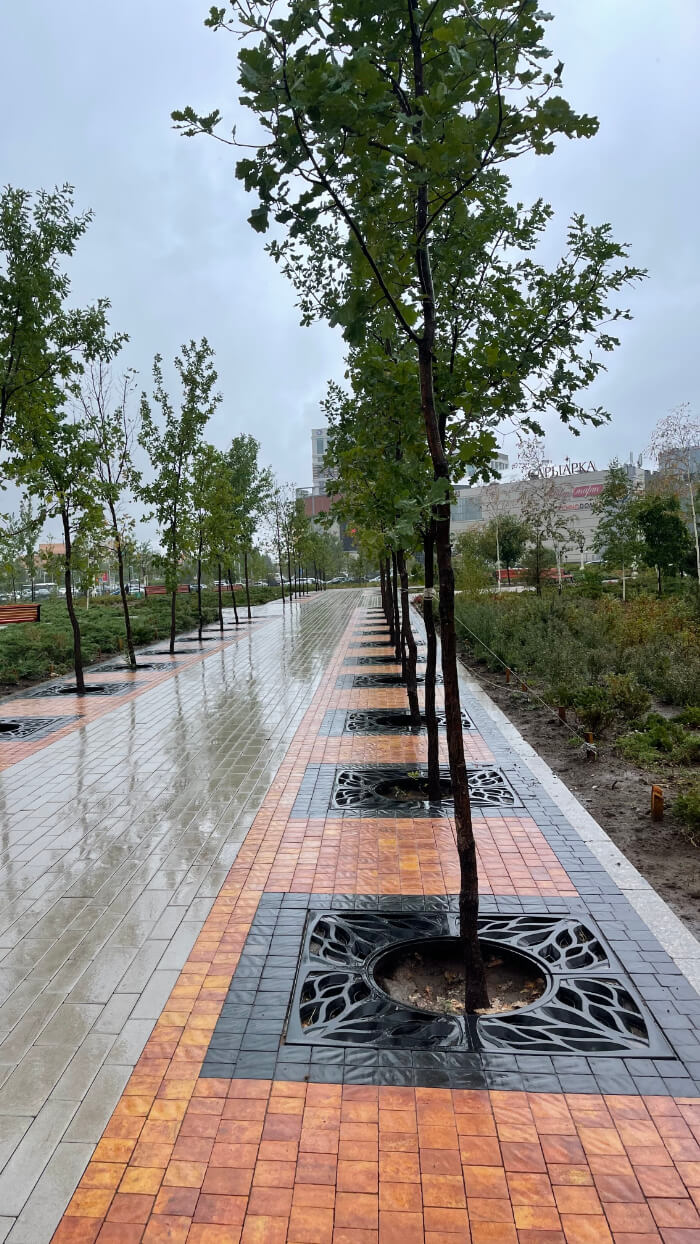 Приствольная решетка для дерева ZKING CRUST 1.2х1.2м Черная в Зеленокумске фото