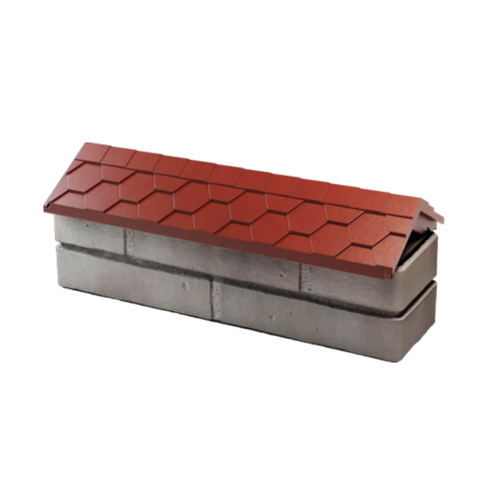 Парапет Zking Эверест Красный с посадкой на 0.5 кирпича (130мм) в Зеленокумске фото