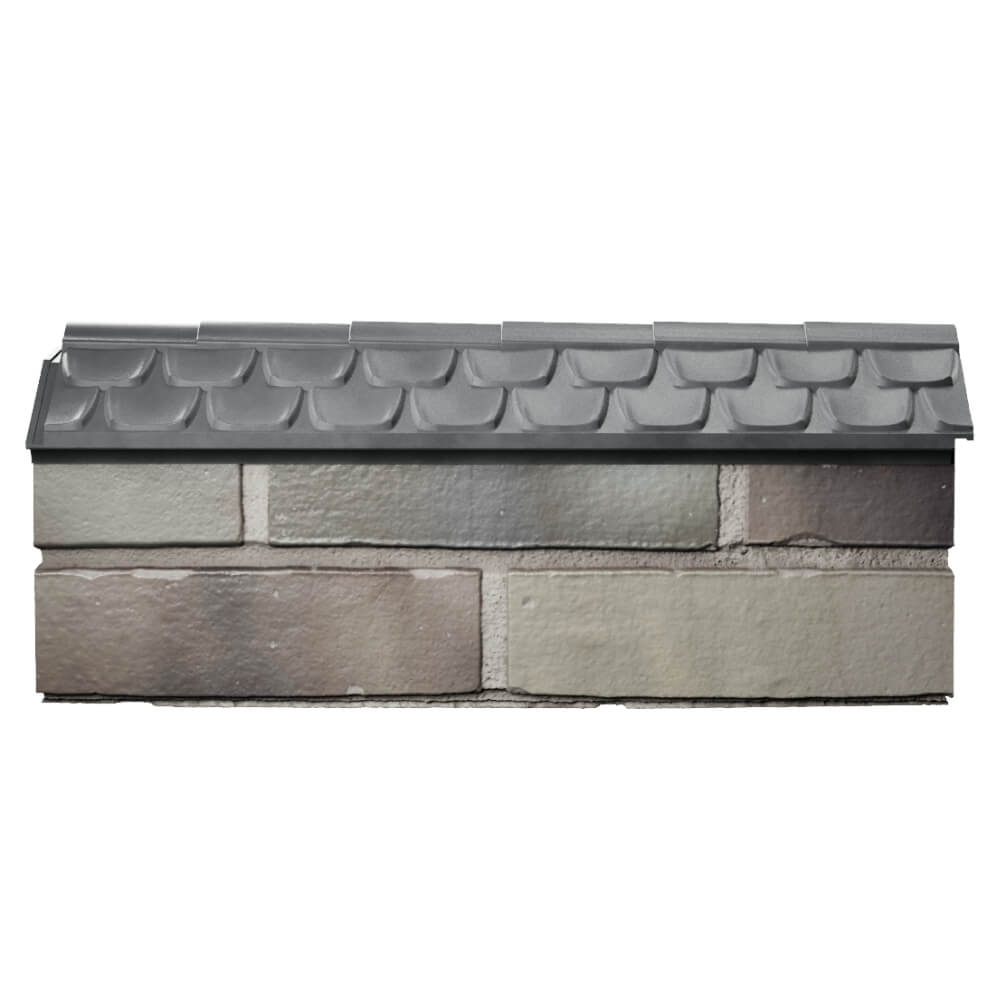 Парапет Zking Эльбрус Серый с посадкой на 0.5 кирпича (130мм) в Зеленокумске фото