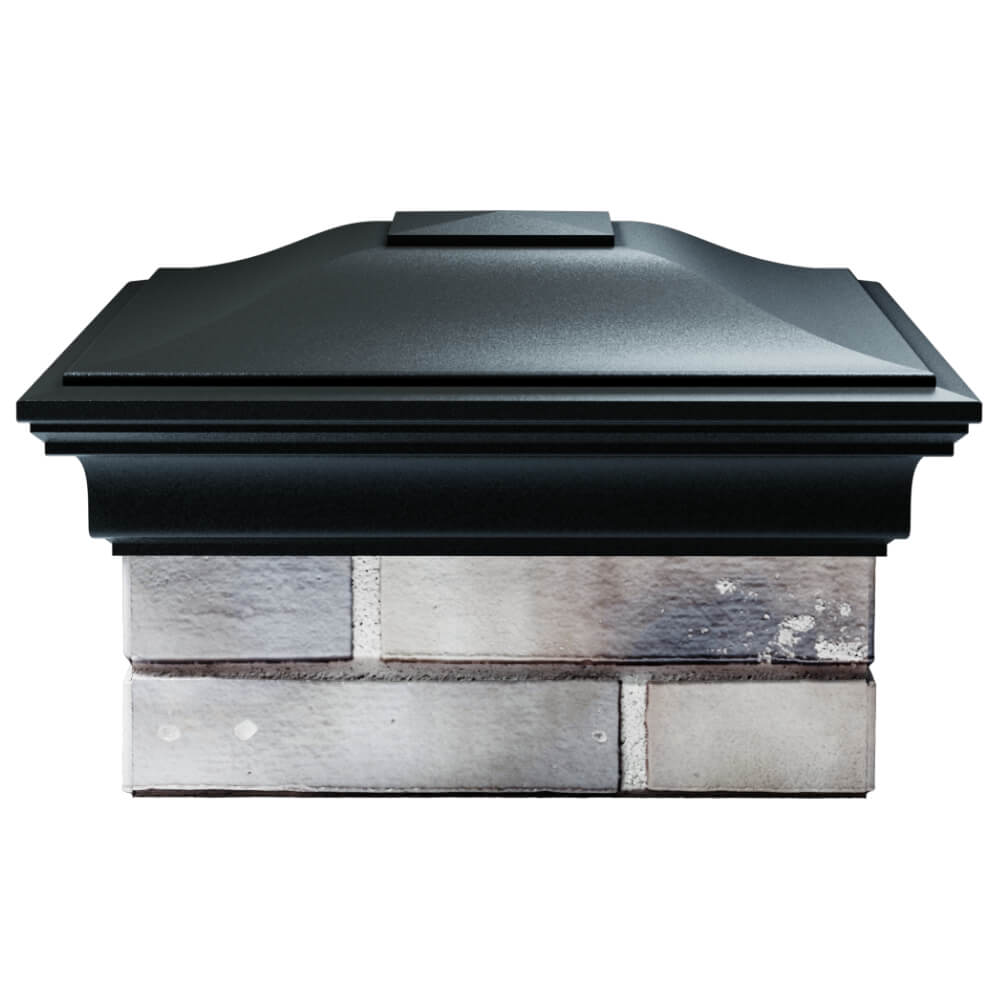 Колпак Zking Монблан Черный на столб 1.5х1.5 кирпича (385х385мм) Зеленокумск фото