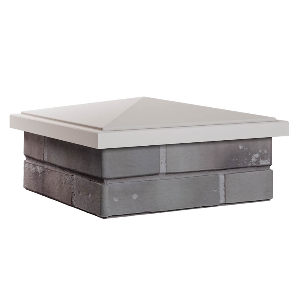 Колпак Zking БонаМоно Бежевый на столб 1.5х1.5 кирпича (385х385, 400х400мм) в Зеленокумске фото