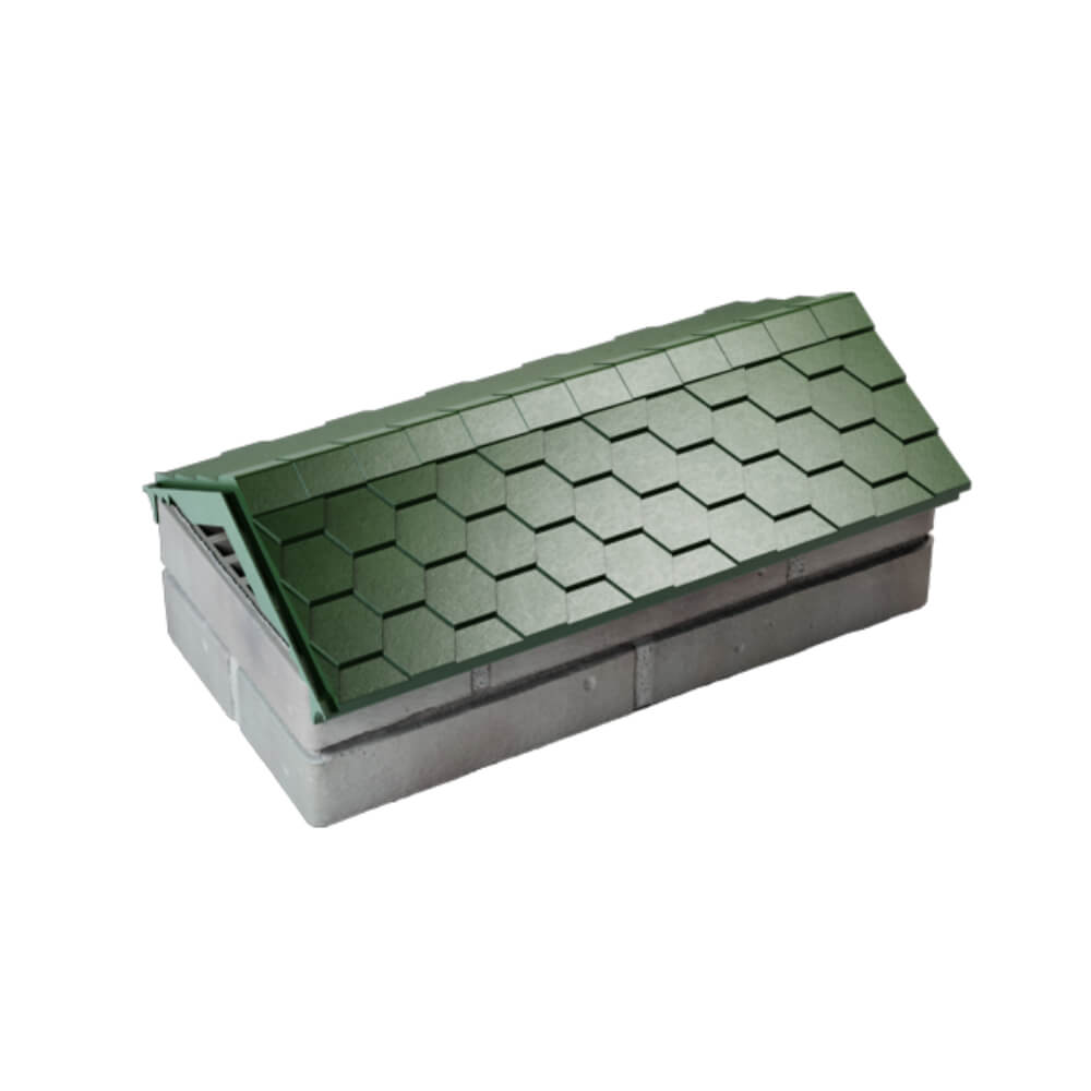 Парапет Zking Эверест Зеленый с посадкой на 1 кирпич (200/225/255мм) в Зеленокумске фото