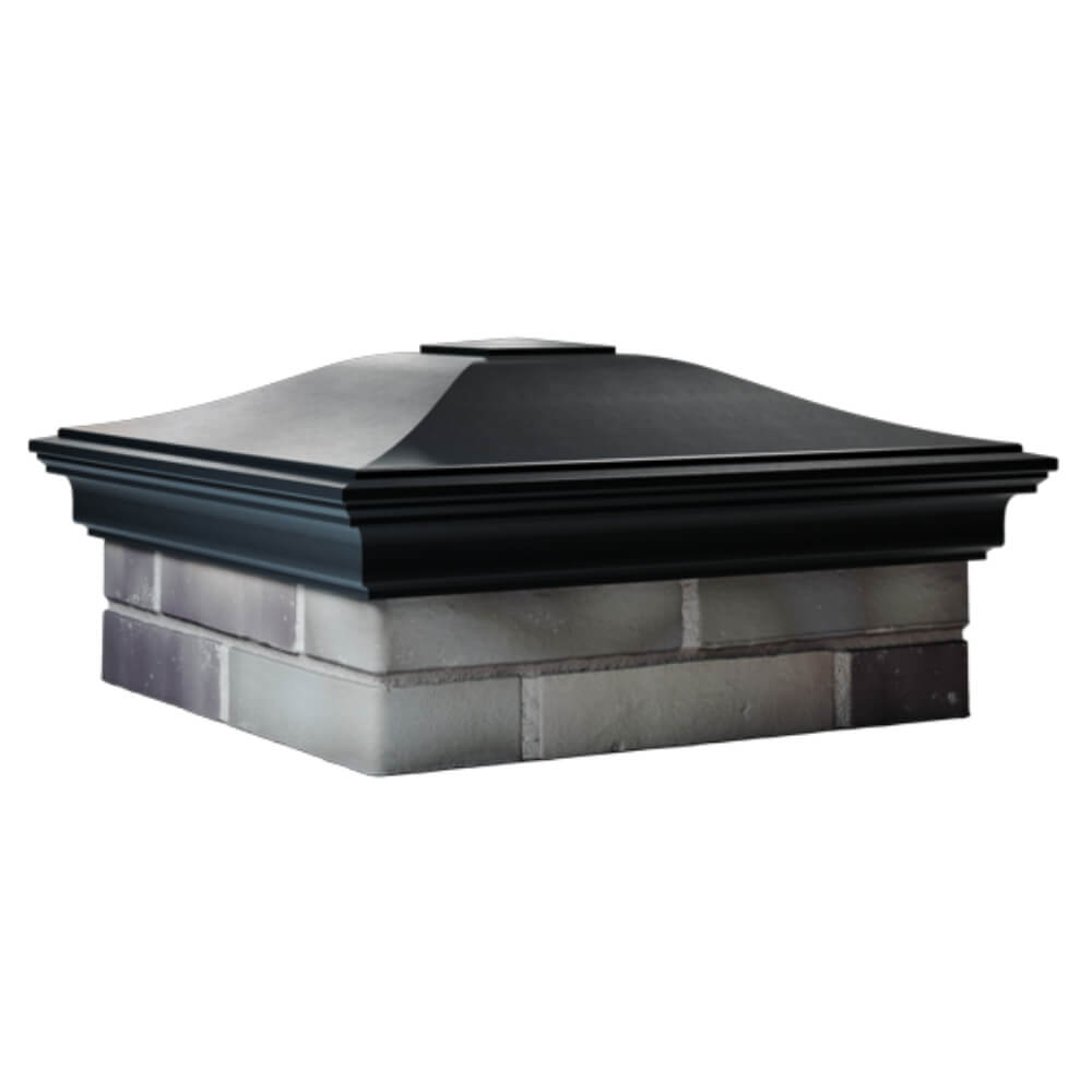 Колпак Zking Монблан Черный на столб 2х2 кирпича (515х515мм) в Зеленокумске фото