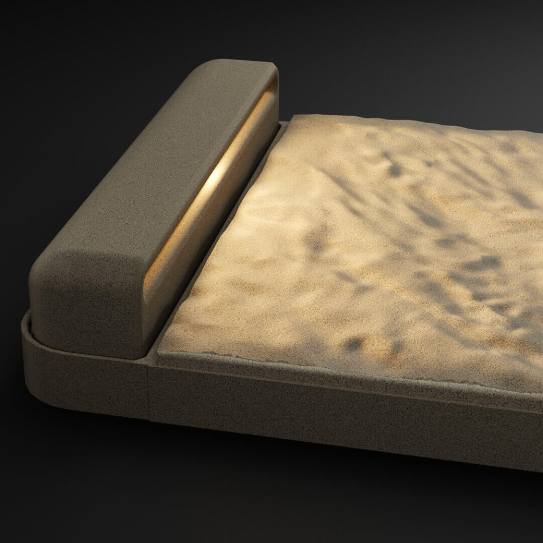 LED Светильник для шаговой плиты STONE Светлая Галька 330х75х98мм Зеленокумск фото