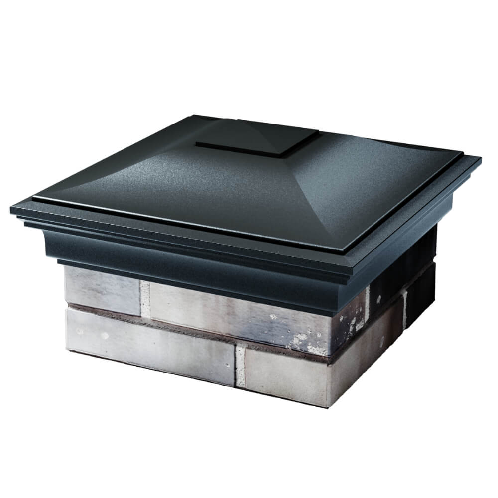 Колпак Zking Монблан Черный на столб 1.5х1.5 кирпича (385х385мм) в Зеленокумске фото