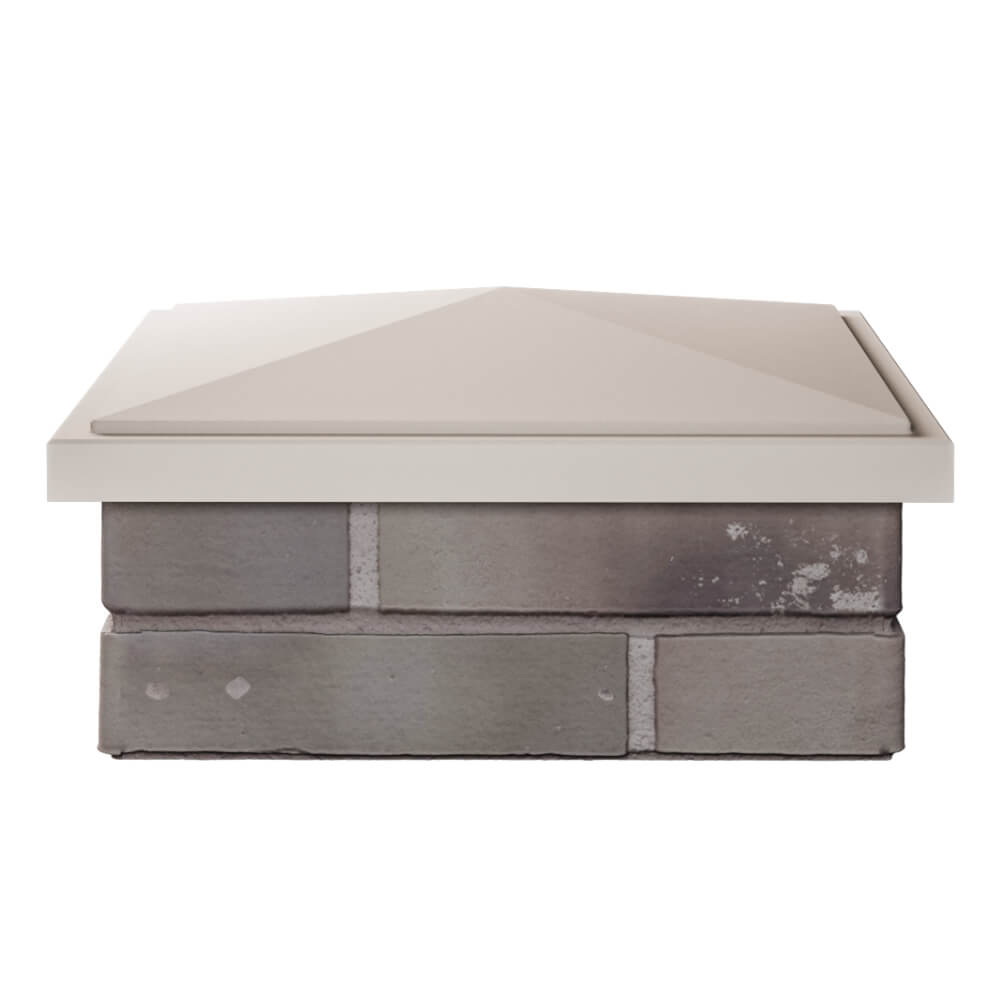 Колпак Zking БонаМоно Бежевый на столб 1.5х1.5 кирпича (385х385, 400х400мм) Зеленокумск фото