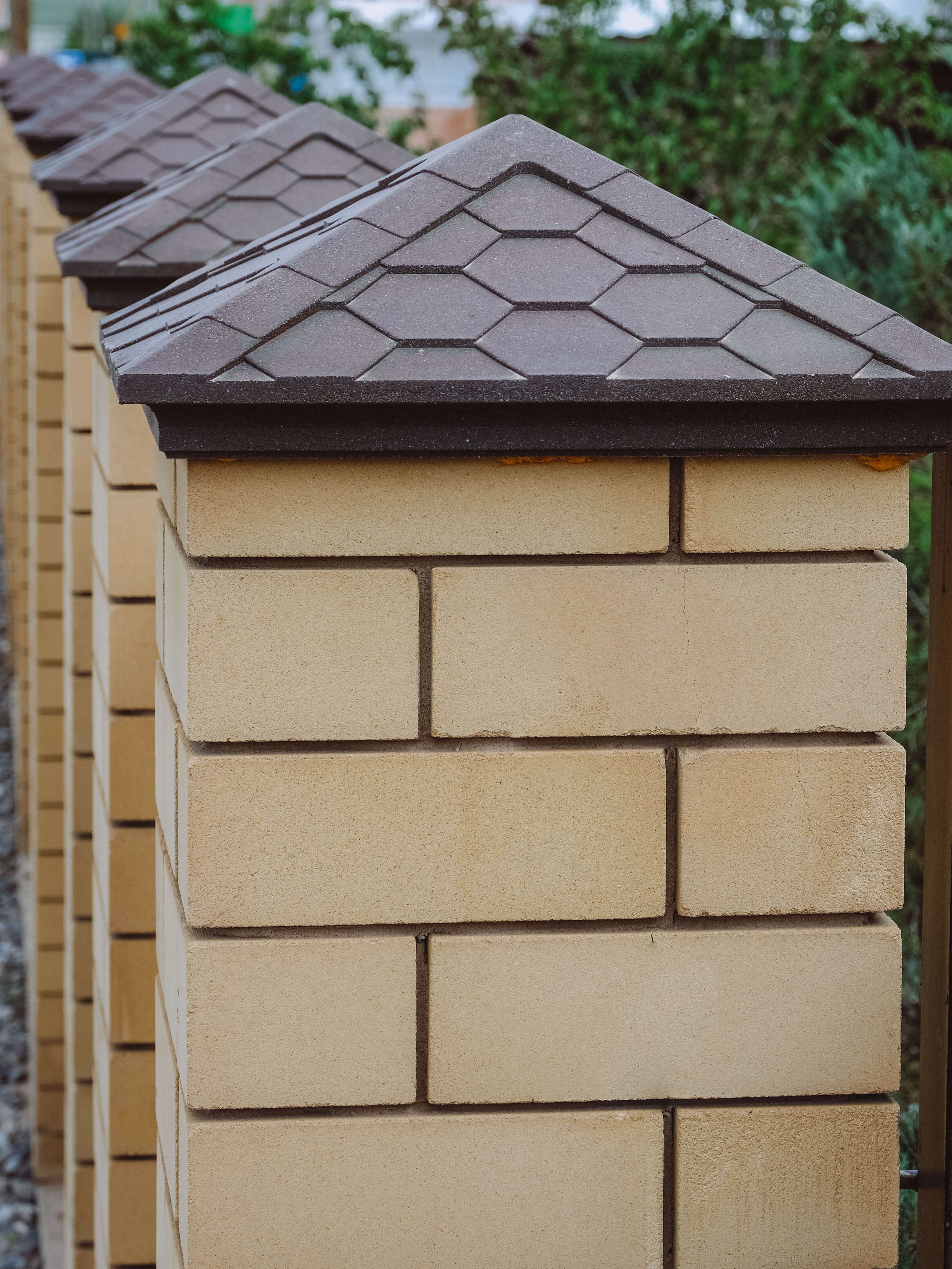 Колпак Zking Эверест Коричневый на столб 1.5х1.5 кирпича (390х390мм) в Зеленокумске фото