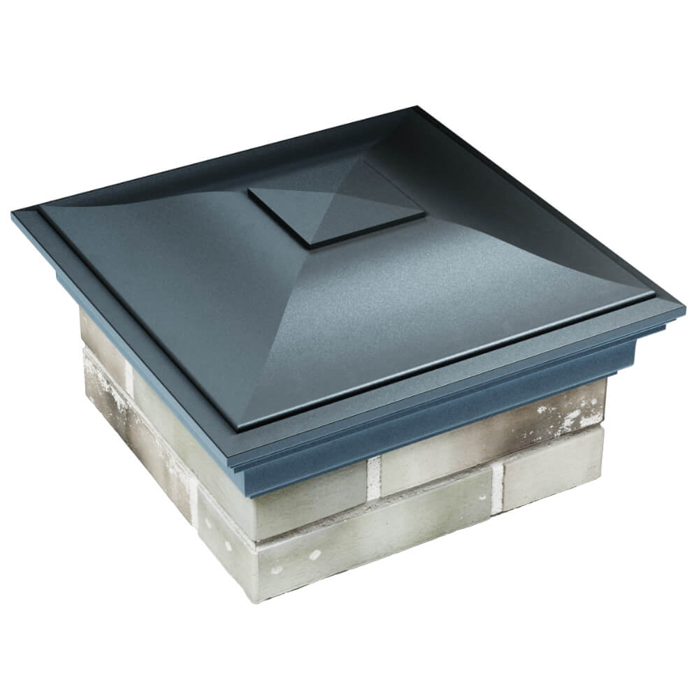 Колпак Zking Монблан Серый на столб 1.5х1.5 кирпича (385х385мм) в Зеленокумске фото