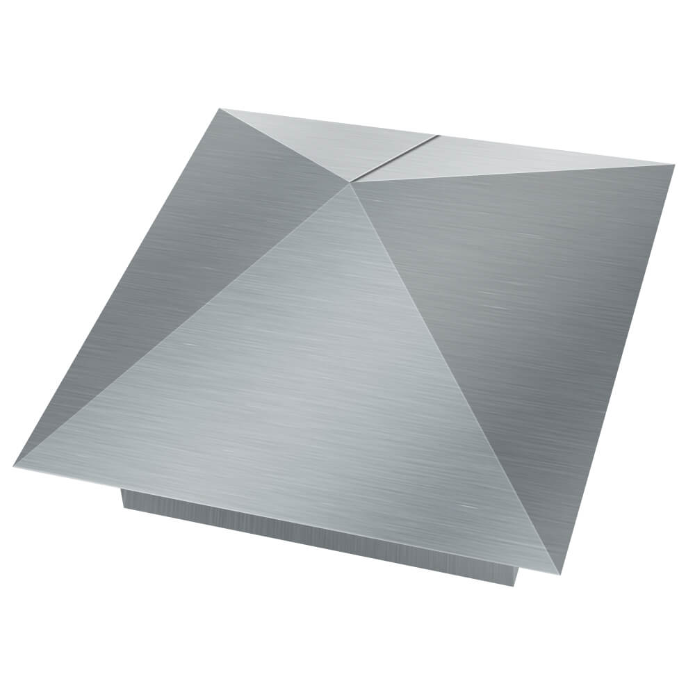 Колпак металлический 380х380мм оцинкованный заборный Зеленокумск фото