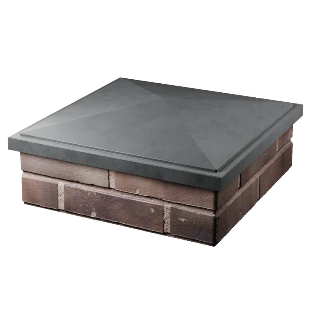 Колпак Zking БонаМоно Серый на столб 2х2 кирпича (515х515, 530х530мм) в Зеленокумске фото