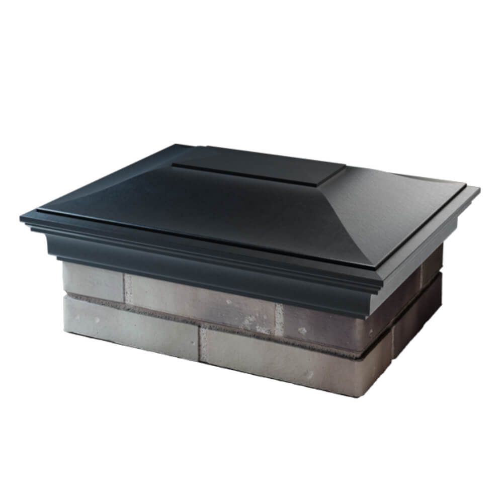 Колпак Zking Монблан Черный на столб 2х1.5 кирпича (515х385мм) в Зеленокумске фото