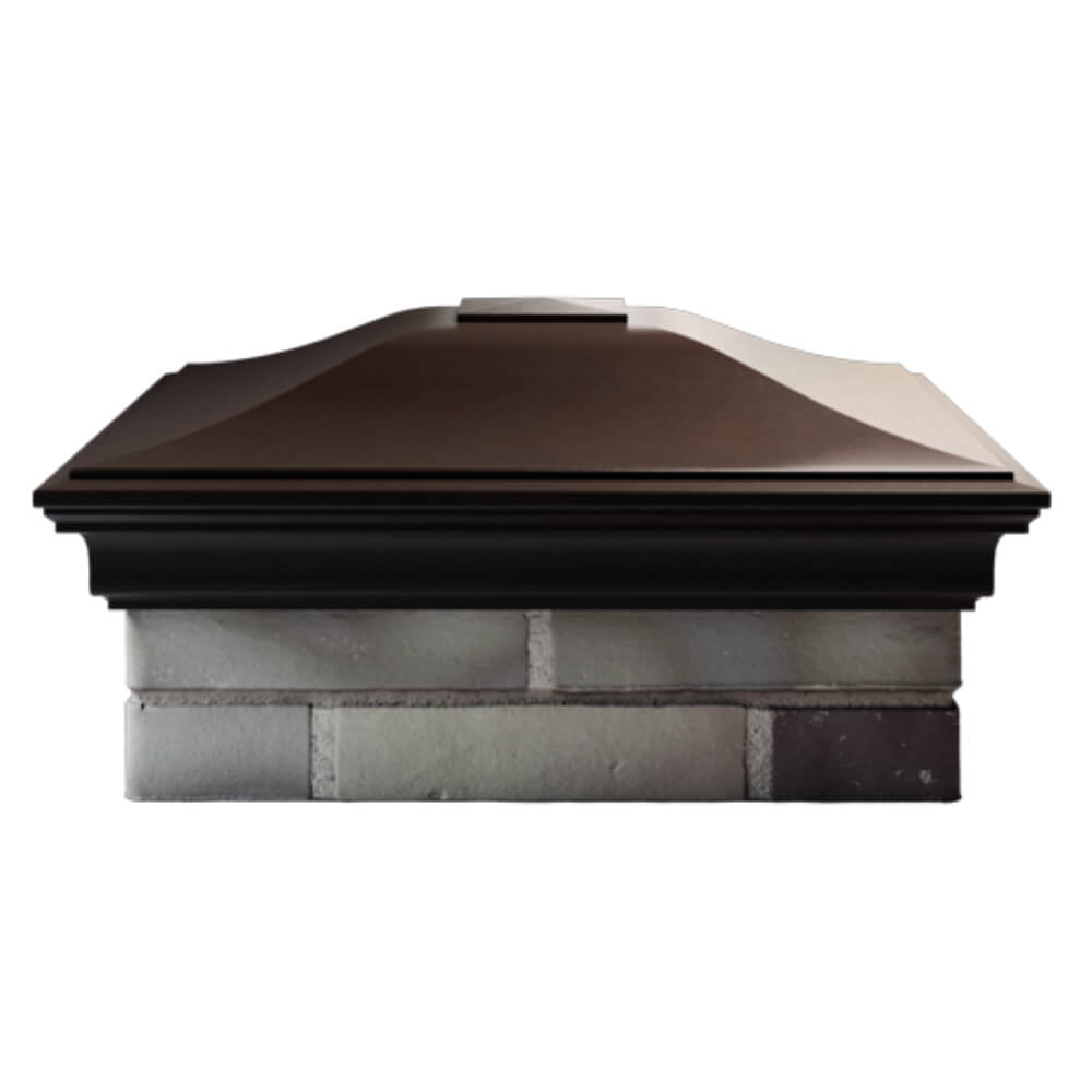 Колпак Zking Монблан Коричневый на столб 2х2 кирпича (515х515мм) в Зеленокумске фото