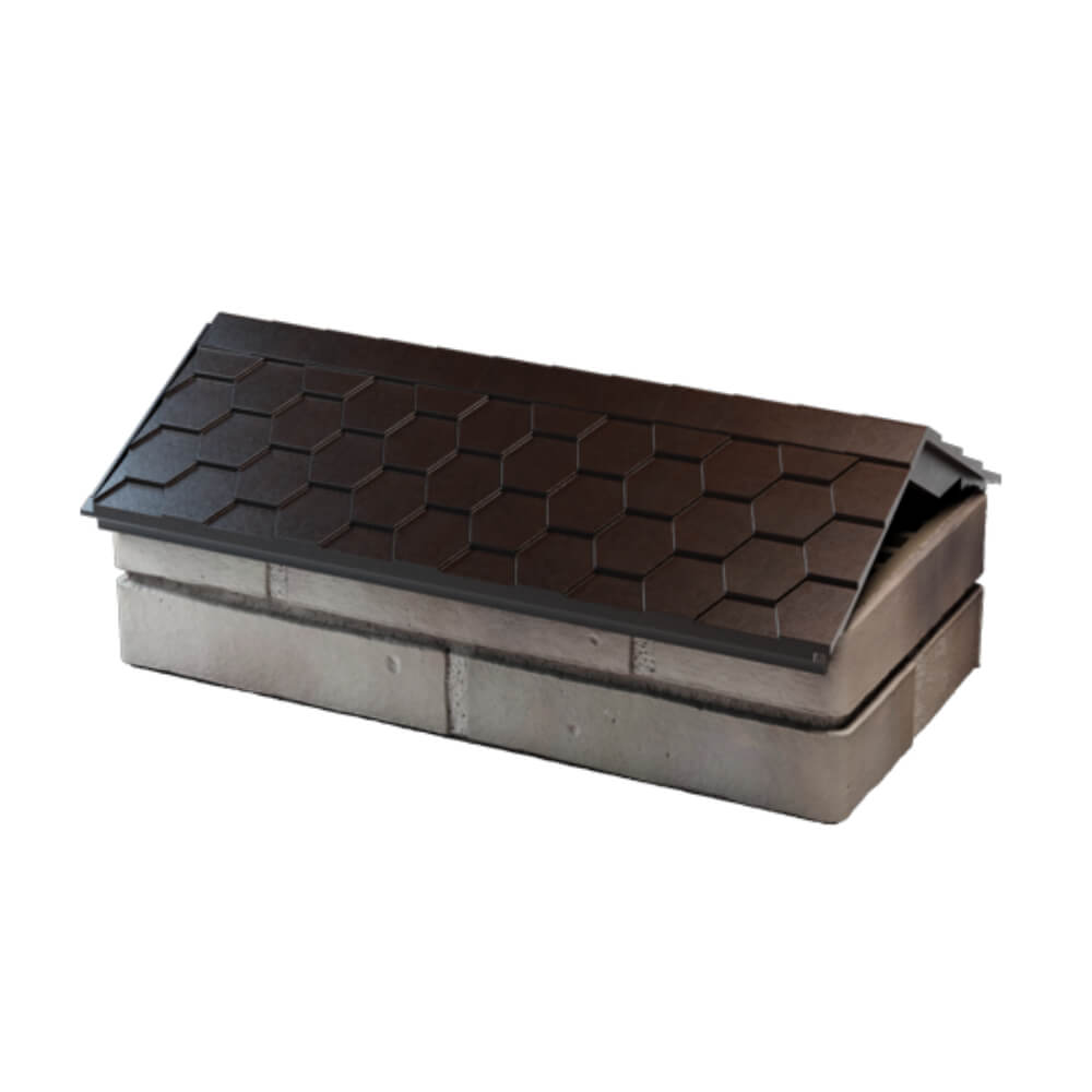 Парапет Zking Эверест Коричневый с посадкой на 1 кирпич (200/225/255мм) в Зеленокумске фото