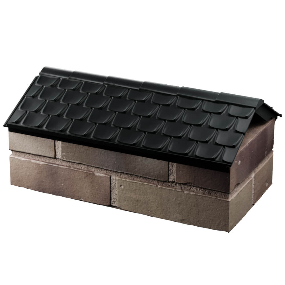 Парапет Zking Эльбрус Черный с посадкой на 1 кирпич (255мм) в Зеленокумске фото