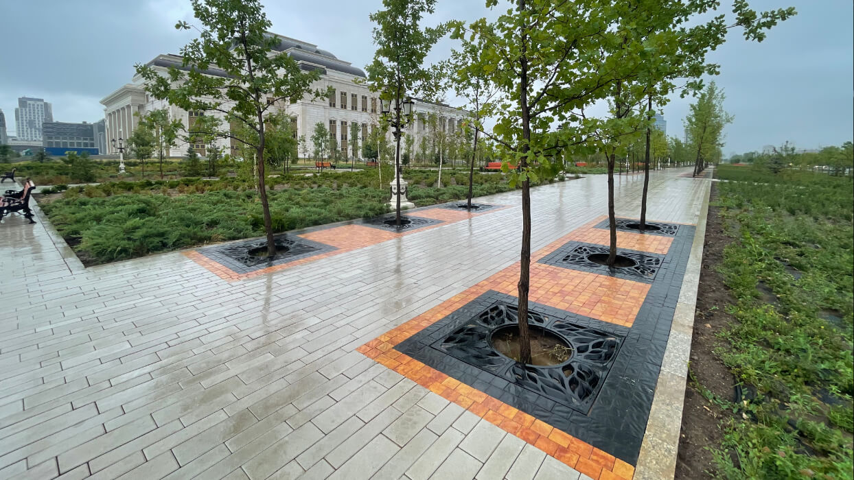 Приствольная решетка для дерева ZKING CRUST 1.2х1.2м Черная в Зеленокумске фото