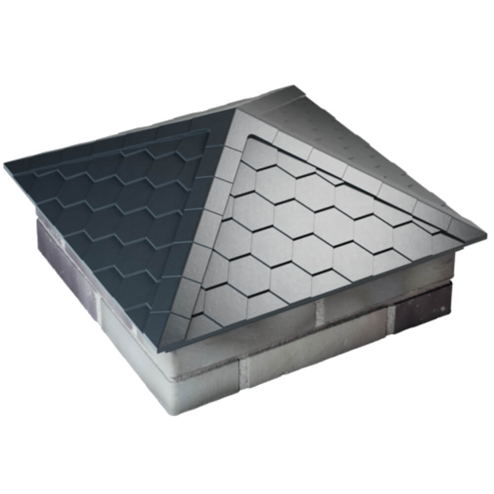 Колпак Zking Эверест Серый на столб 2х2 кирпича (535х535мм) Зеленокумск фото