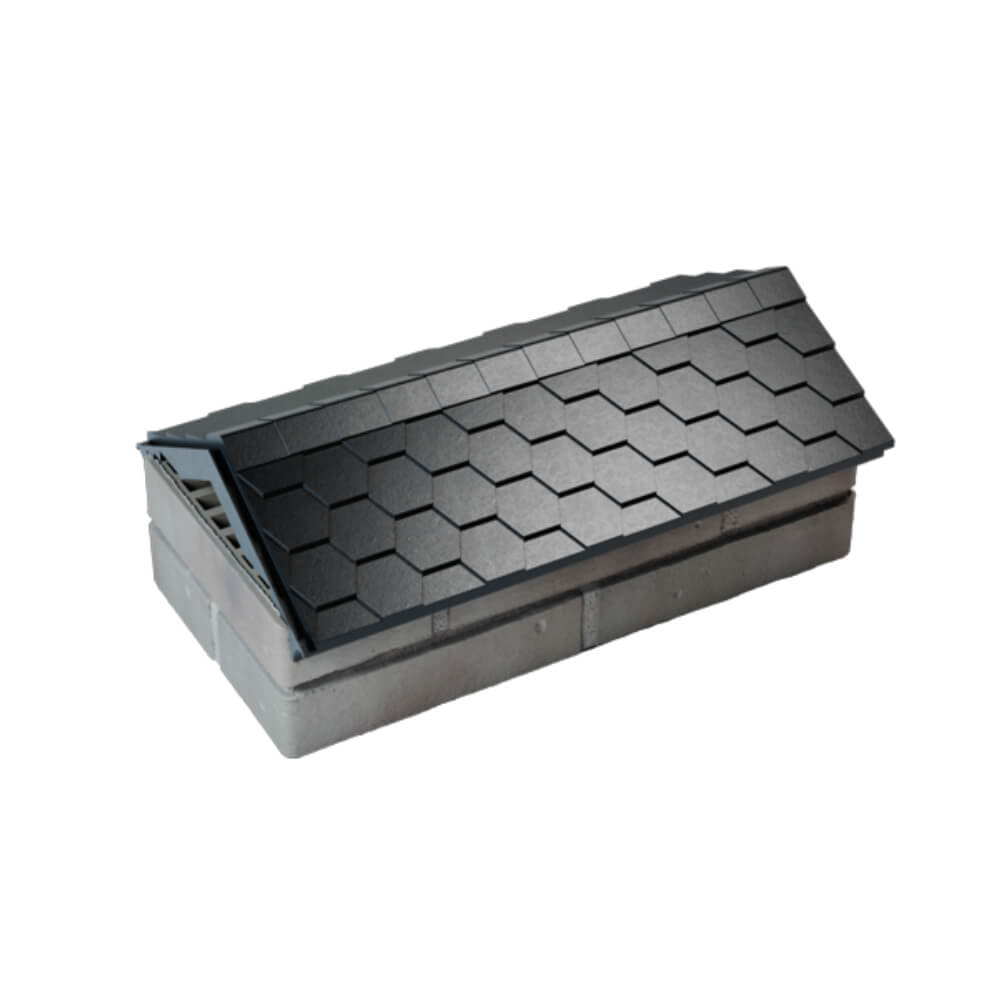 Парапет Zking Эверест Черный с посадкой на 1 кирпич (200/225/255мм) в Зеленокумске фото