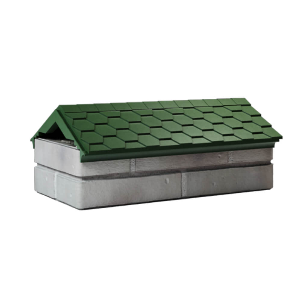 Парапет Zking Эверест Зеленый с посадкой на 1 кирпич (200/225/255мм) Зеленокумск фото