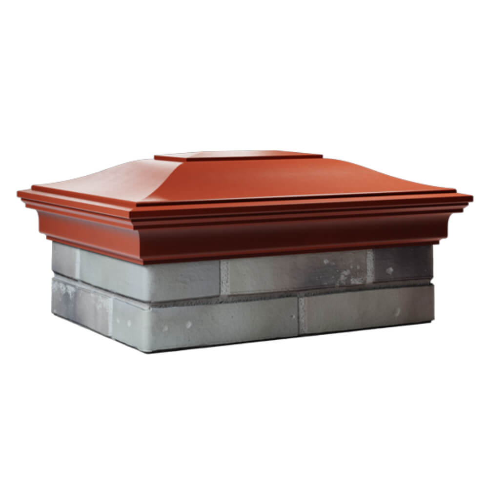 Колпак Zking Монблан Красный на столб 2х1.5 кирпича (515х385мм) в Зеленокумске фото