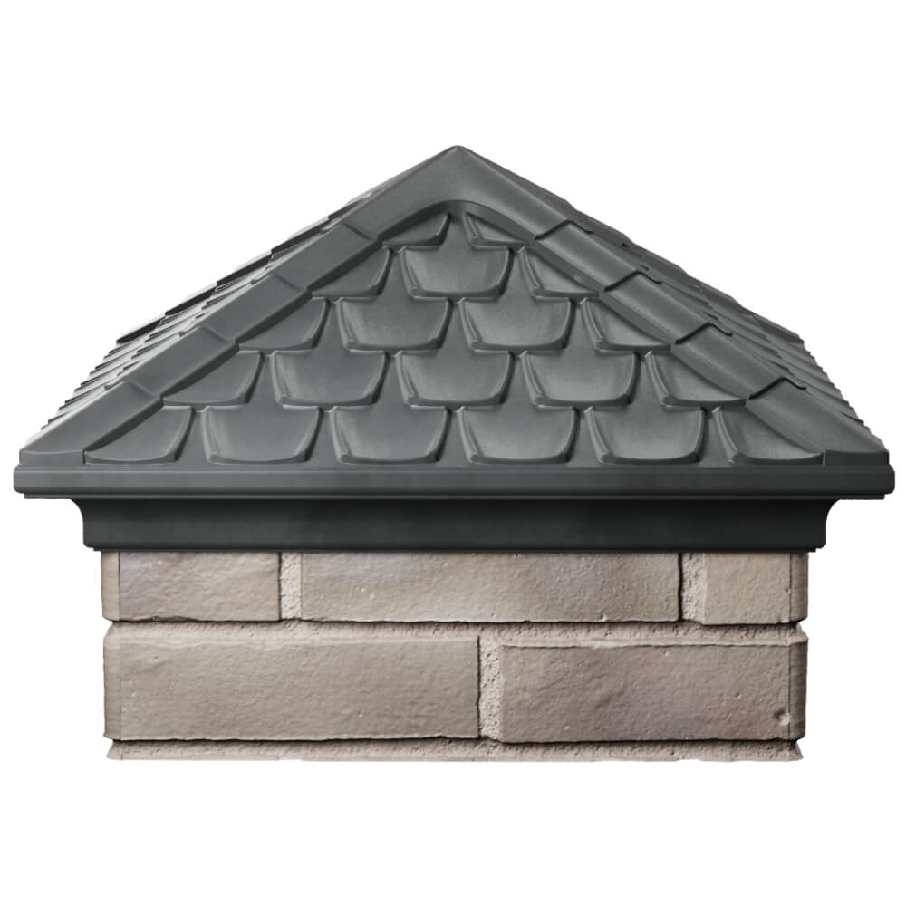 Колпак Zking Эльбрус Серый на столб 1.5х1.5 кирпича (385х385мм) Зеленокумск фото