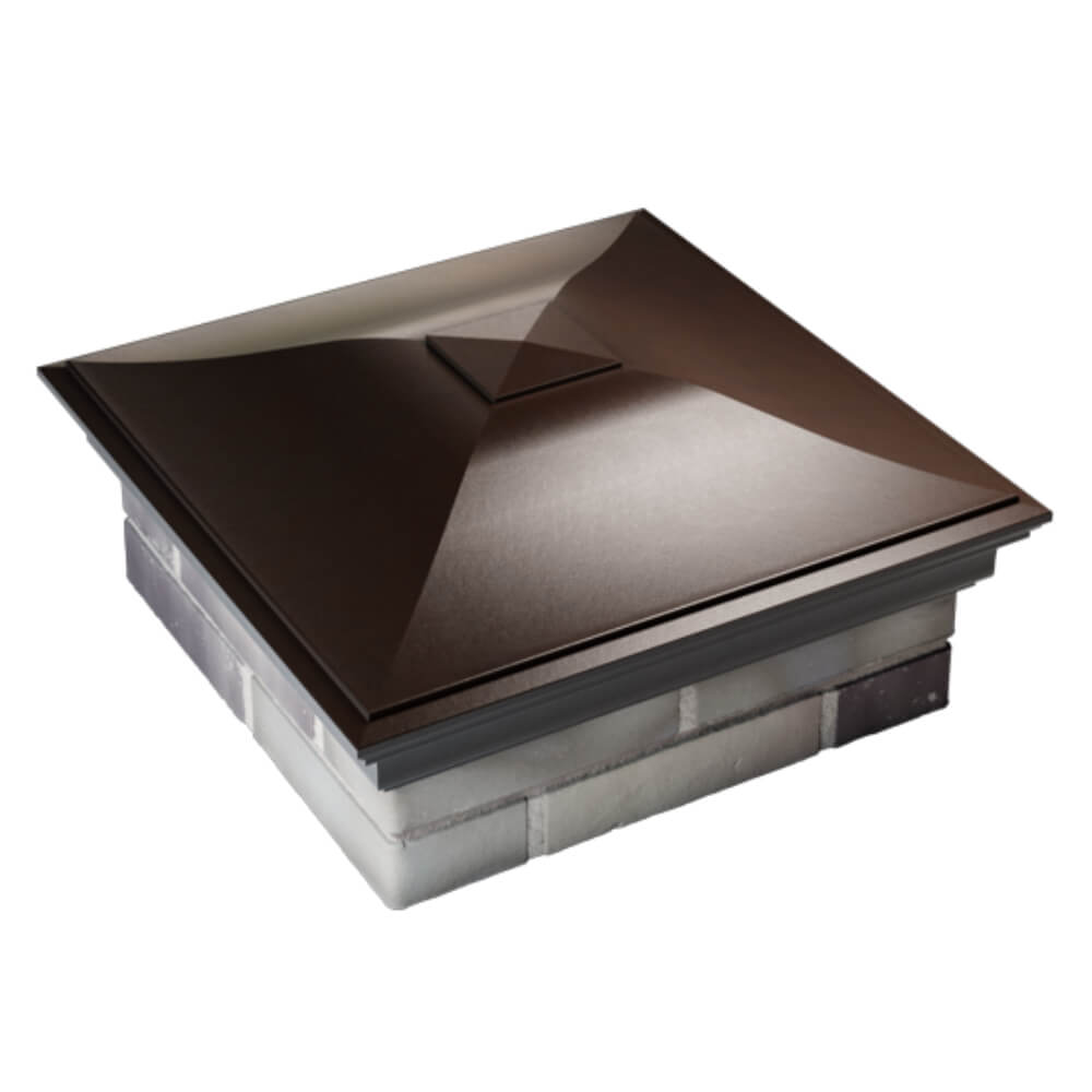 Колпак Zking Монблан Коричневый на столб 2х2 кирпича (515х515мм) Зеленокумск фото