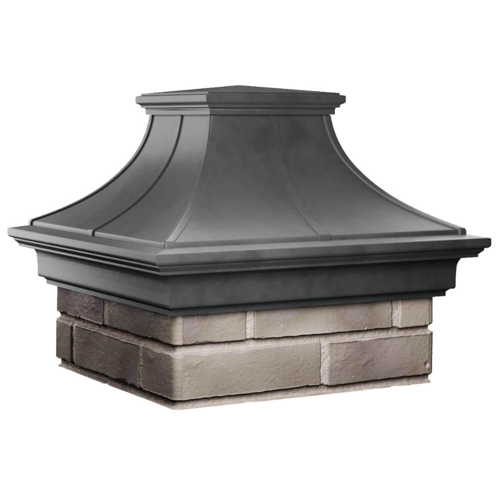 Колпак Zking Монблан Премиум Серый на столб 1.5х1.5 кирпича (385х385мм) в Зеленокумске фото