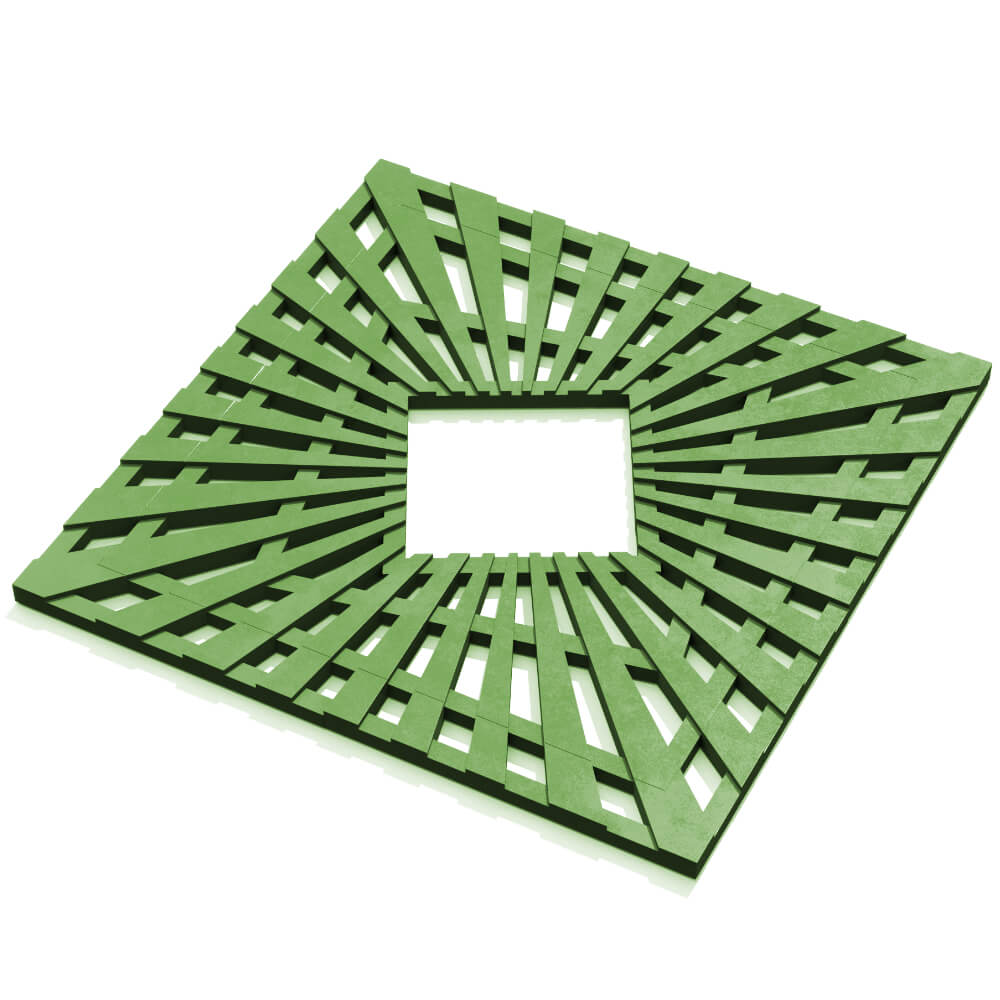 Приствольная решетка для дерева ZKING ATMOSPHERE 1.2х1.2м Зеленая в Зеленокумске фото