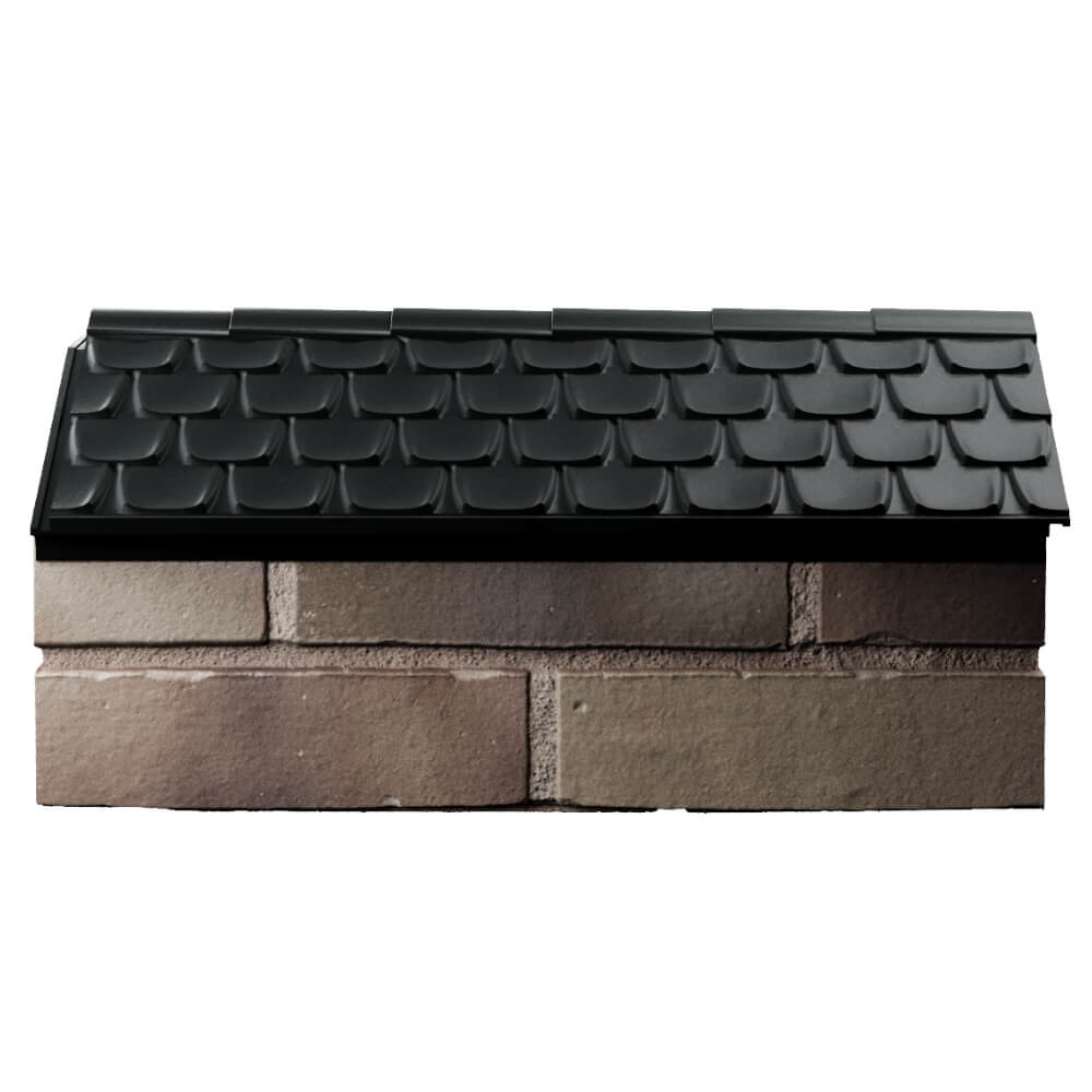 Парапет Zking Эльбрус Черный с посадкой на 1 кирпич (255мм) в Зеленокумске фото