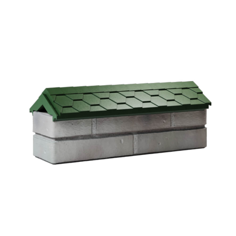 Парапет Zking Эверест Зеленый с посадкой на 0.5 кирпича (130мм) Зеленокумск фото