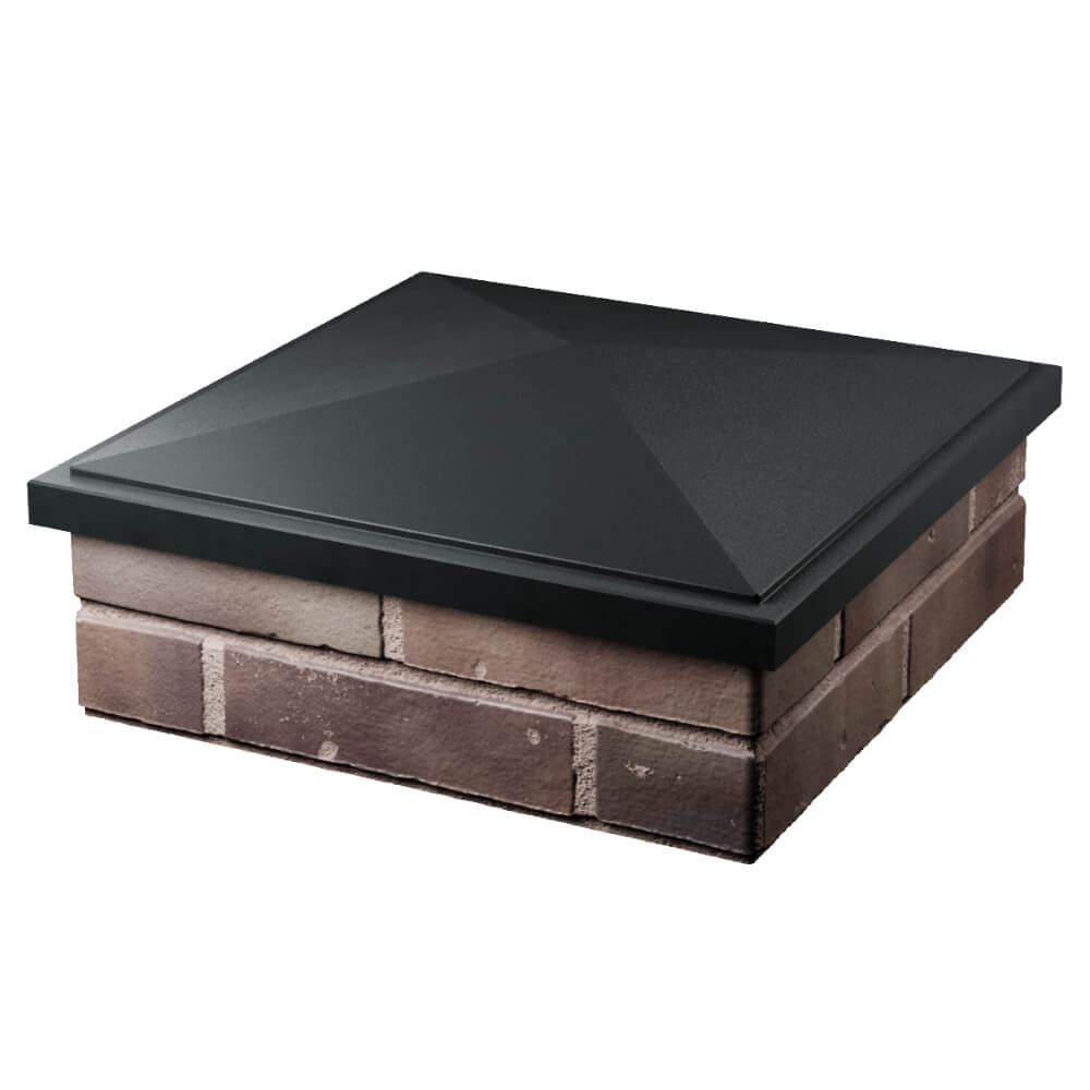 Колпак Zking БонаМоно Черный на столб 2х2 кирпича (515х515, 530х530мм) в Зеленокумске фото