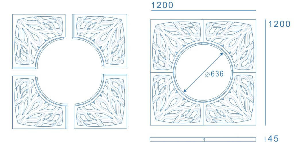 Приствольная решетка для дерева ZKING CRUST 1.2х1.2м Черная в Зеленокумске фото