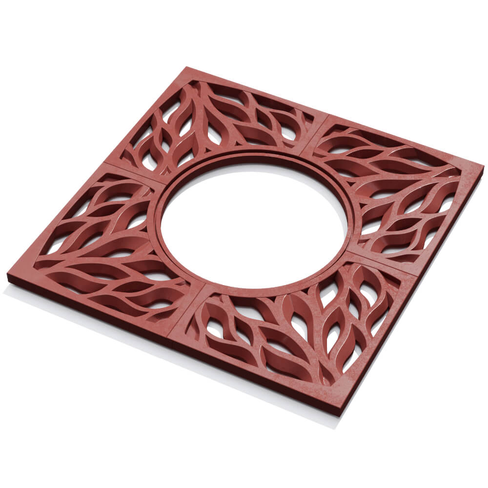 Приствольная решетка для дерева ZKING CRUST 1.2х1.2м Красная в Зеленокумске фото