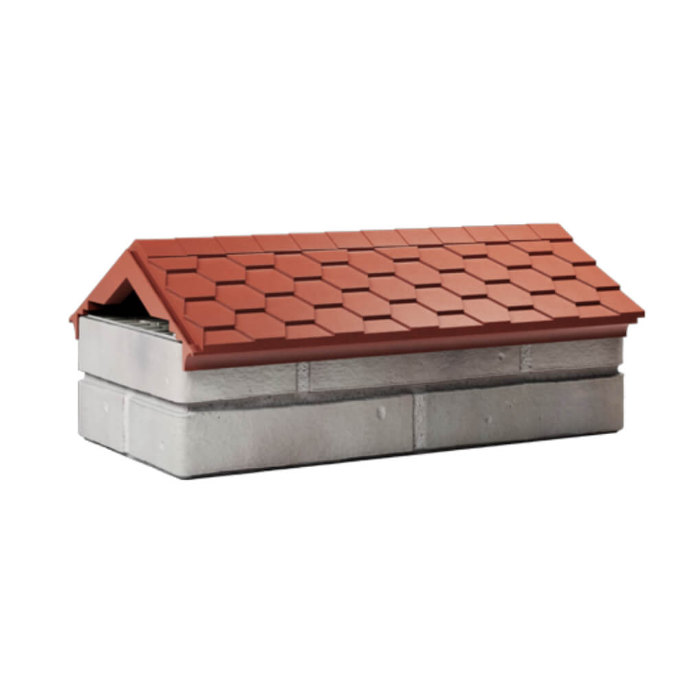 Парапет Zking Эверест Красный с посадкой на 1 кирпич (200/225/255мм) Зеленокумск фото