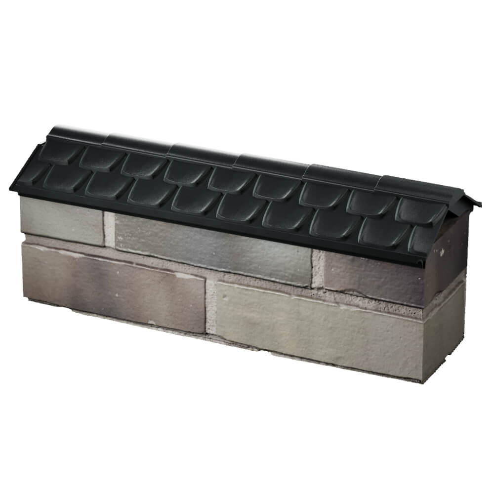 Парапет Zking Эльбрус Черный с посадкой на 0.5 кирпича (130мм) в Зеленокумске фото