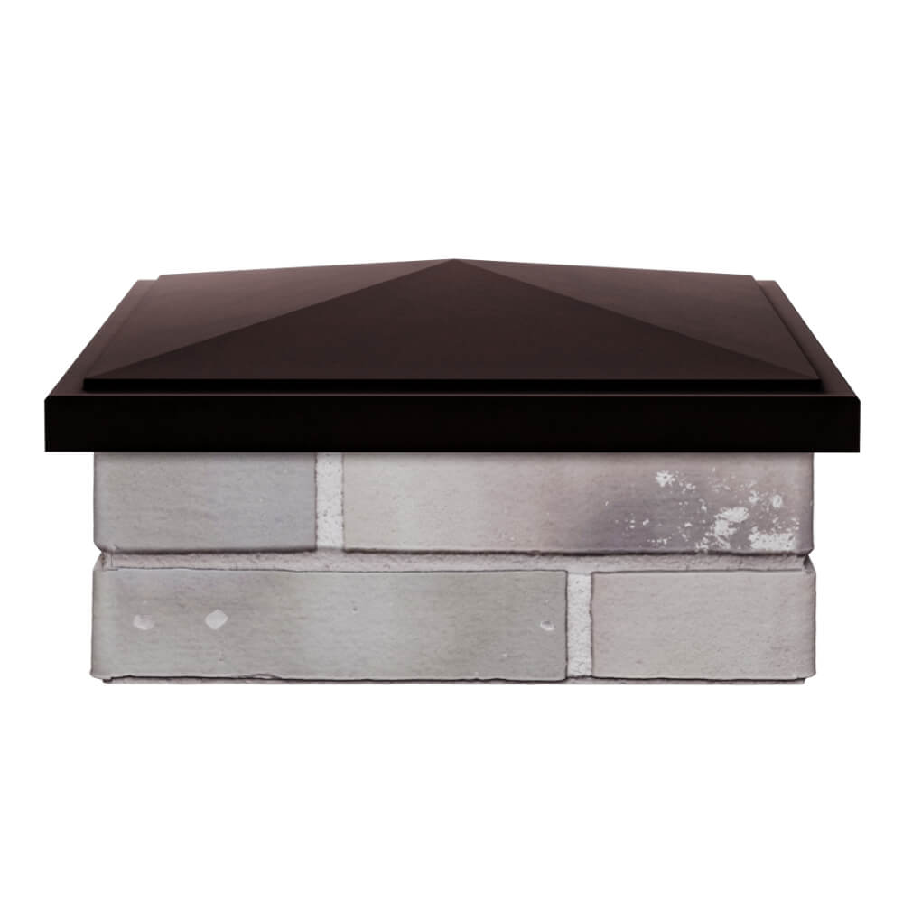 Колпак Zking БонаМоно Коричневый на столб 1.5х1.5 кирпича (385х385, 400х400мм) Зеленокумск фото