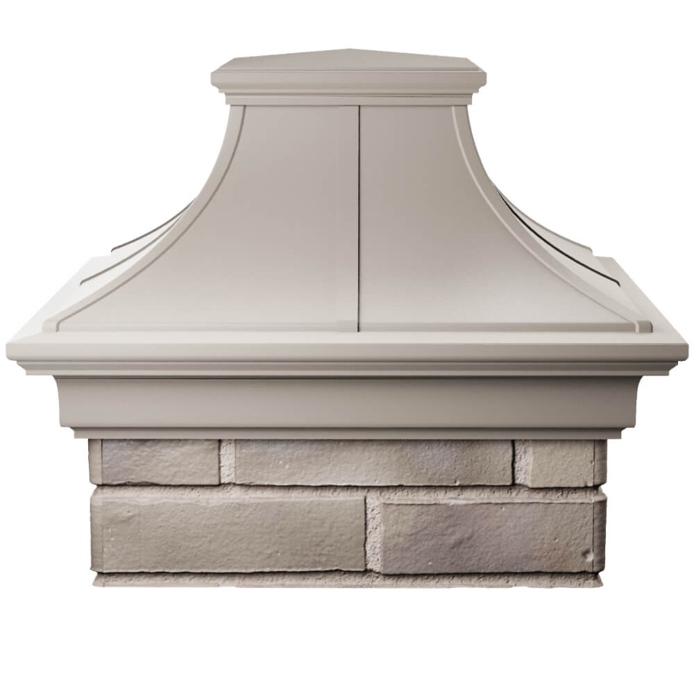 Колпак Zking Монблан Премиум Бежевый на столб 1.5х1.5 кирпича (385х385мм) Зеленокумск фото