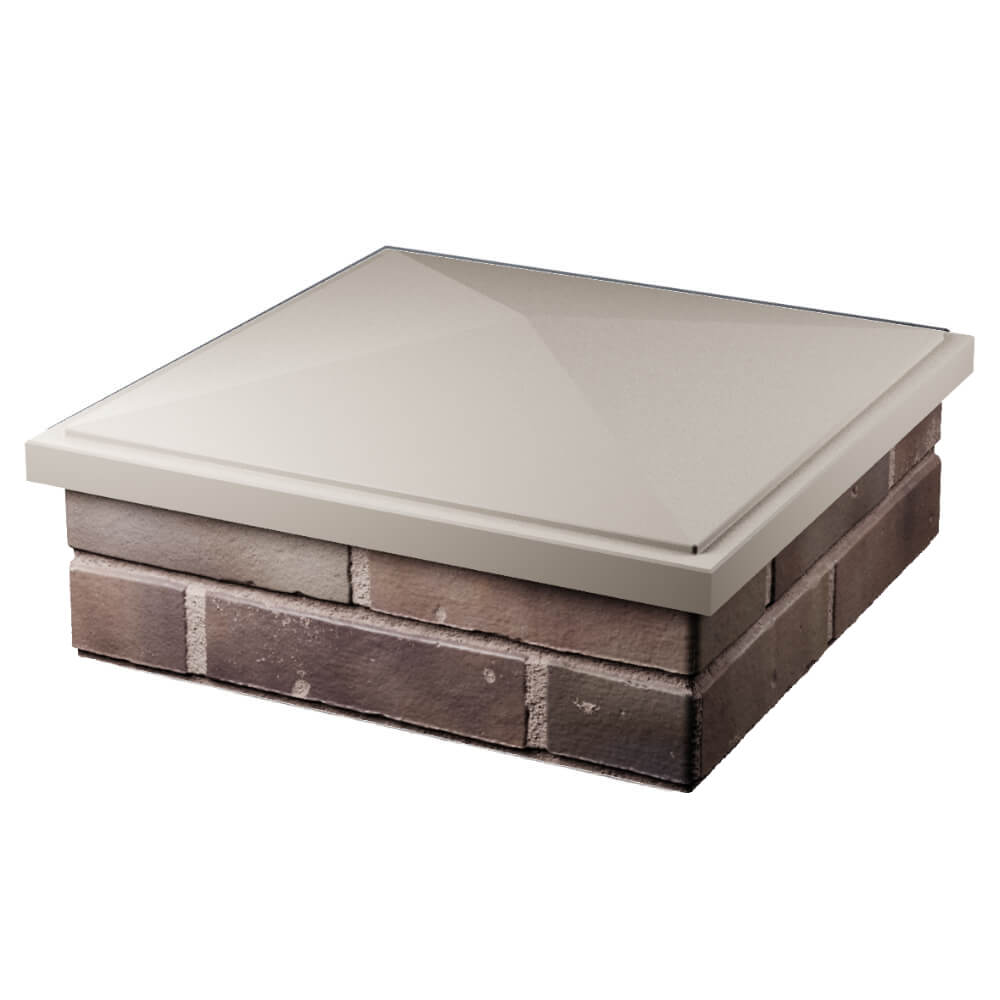 Колпак Zking БонаМоно Бежевый на столб 2х2 кирпича (515х515, 530х530мм) в Зеленокумске фото