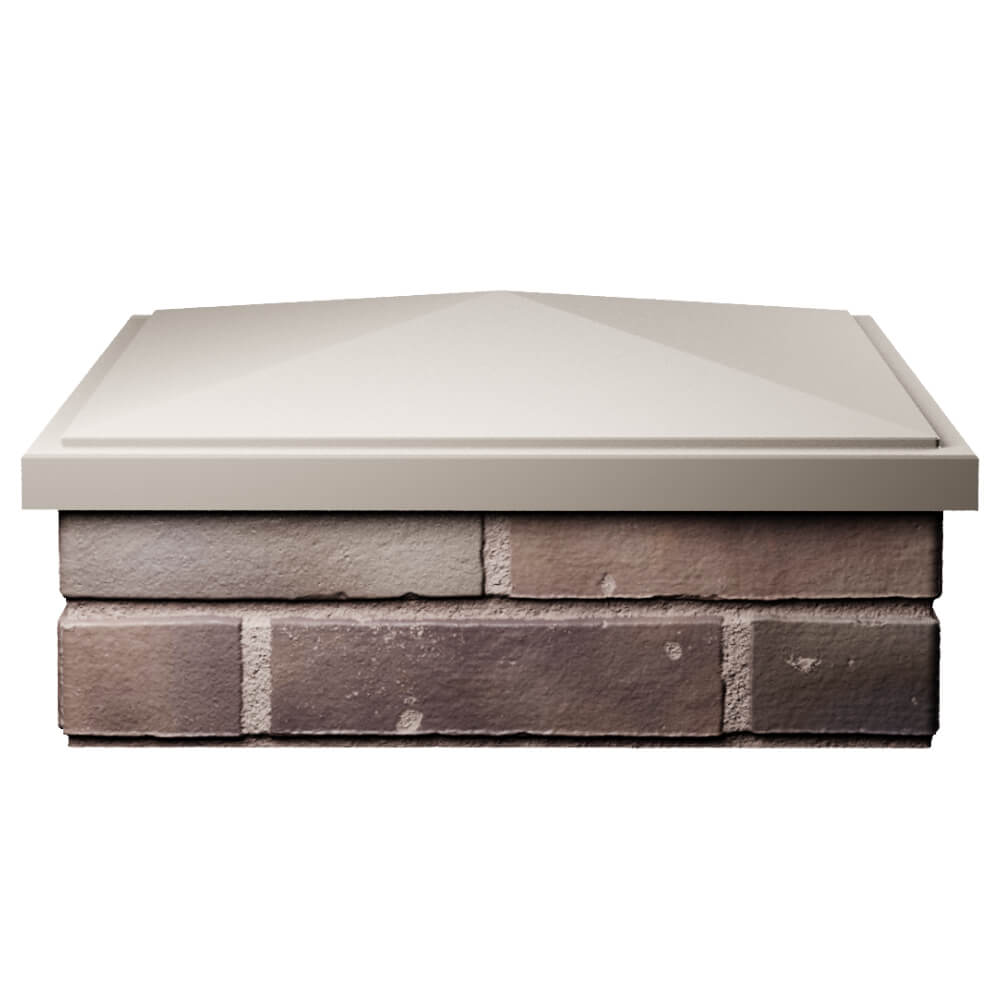 Колпак Zking БонаМоно Бежевый на столб 2х2 кирпича (515х515, 530х530мм) Зеленокумск фото