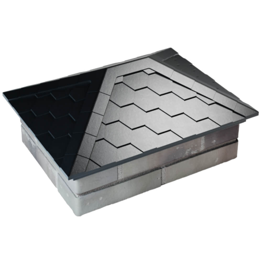 Колпак Zking Эверест Черный на столб 2х1.5 кирпича (520х390мм) Зеленокумск фото